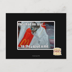 sie hatten kein Spielzeug Postkarte