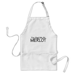 Sie hatten mich am Merlot Schürze