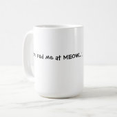 Sie hatten mich an MEOW 2 Kaffeetasse (Vorderseite Links)