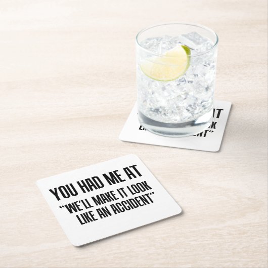 Sie hatten mich an rechteckiger pappuntersetzer (Vor Ort)