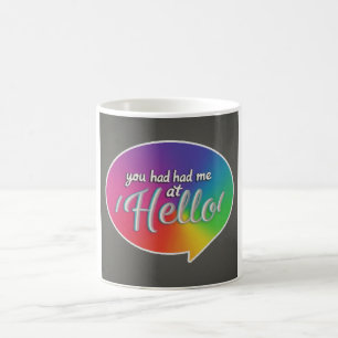 Sie hatten mich bei "hallo" kaffeetasse