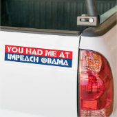 Sie hatten mich bei IMPEACH OBAMA Autoaufkleber (Auf Lkw)