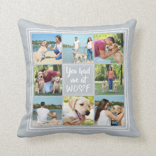 Sie hatten mich bei WOOF 8-Foto Collage Editable G Kissen