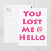 Sie hatten mich @ Hello Postkarte (Vorne/Hinten)