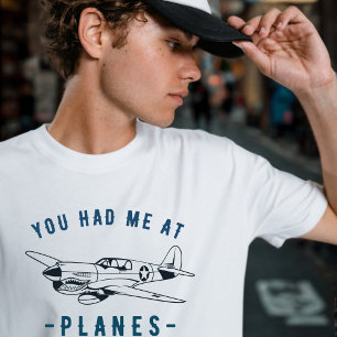 Sie hatten mich im FLUGZEUG, P-40 Vintages Flugzeu T-Shirt
