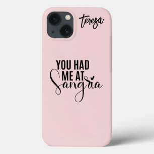 Sie hatten mich in Sangria Pink & Black Custom Case-Mate iPhone Hülle