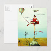 Sie heben mich auf inspirierende Ballerina-Postkar Postkarte (Vorne/Hinten)