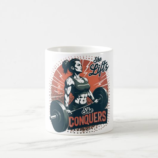 Sie hebt, sie erobert kaffeetasse (Mittel)