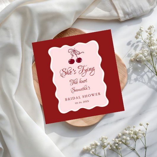 Sie heiratet bald Junggesellinnenabschied Serviette