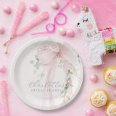 Sie heiratet Bow Brautparty Pappteller (Party)