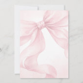 Sie heiratet, Eleganter Rosa Bogen Einladung (Rückseite)