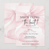 Sie heiratet, Eleganter Rosa Bogen Einladung (Vorne/Hinten)