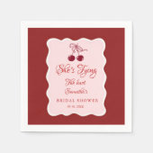 Sie heiratet Junggesellinnenabschied Serviette (Vorderseite)