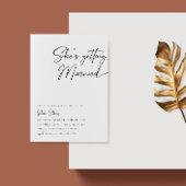 Sie heiratet Minimalistisches Brautparty Einladung