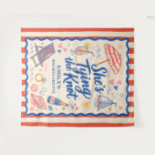 Sie heiratet - Nautical Bachelorette Wandteppich (Vorderseite (Horizontal))