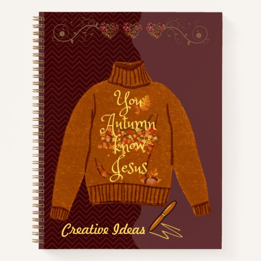 Sie Herbst kennen Jesus-Notebook Notizblock (Vorderseite)