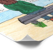 Sie hielt an (Depression und Angst) 11x14 fest Poster (Ecke)