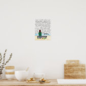 Sie hielt an (Depression und Angst) 11x14 fest Poster (Küche)