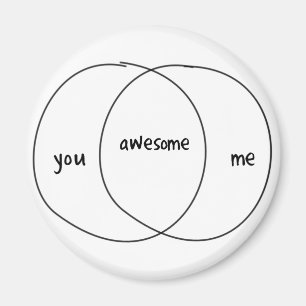 Sie ich fantastisches Venn Diagramm Magnet