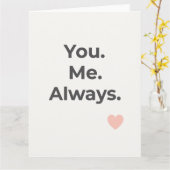 Sie. Ich. Immer. Valentinstag Gruß Karte (Gelbe Blume)