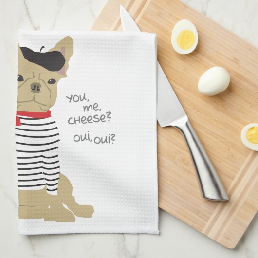 Sie, ich, Käse? Geschirrtuch (Viertel Falte)