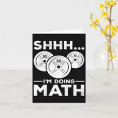 Sie ich mache Mathe Bodybuilding Gym Fitness Train Karte (Gelbe Blume)