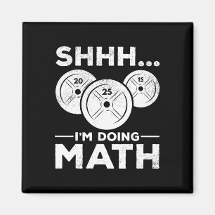 Sie ich mache Mathe Bodybuilding Gym Fitness Train Magnet