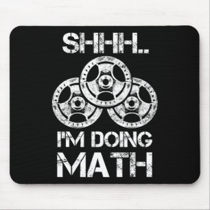 Sie ich mache Mathe Funny Weight Lifting Workout T Mousepad