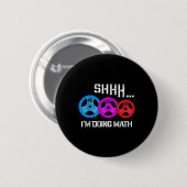 Sie ich mache Mathe Funny Workout Gym Spaß Weight Button (Vorne & Hinten)