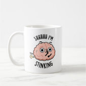 Sie ich stinking Funny Brain Furz Pun Kaffeetasse (Links)