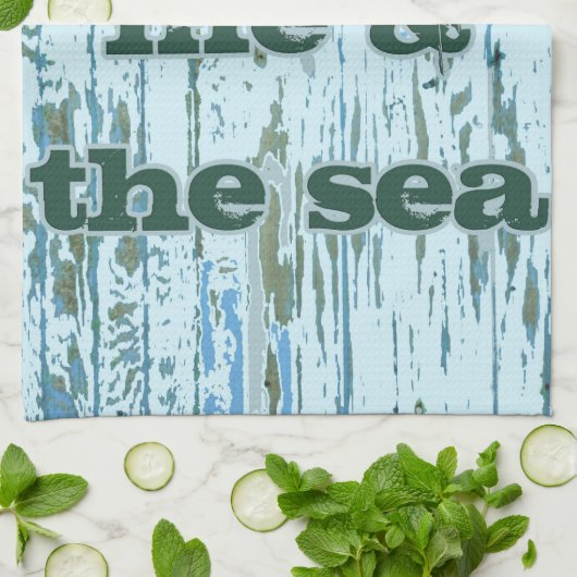 Sie ich u. das Meer Handtuch (Gefaltet)