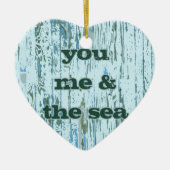 Sie ich u. das Meer Keramikornament (Vorne)