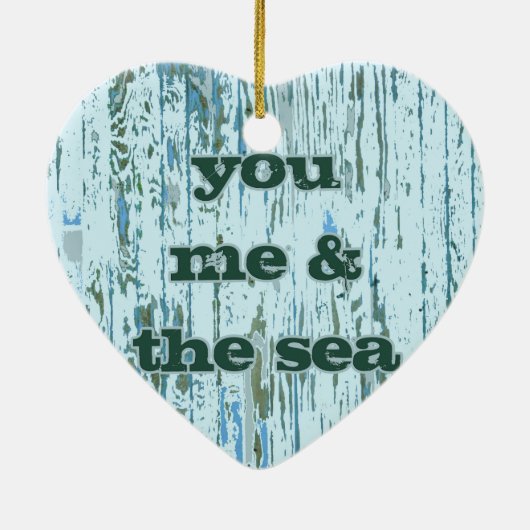 Sie ich u. das Meer Keramikornament (Hinten)
