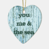 Sie ich u. das Meer Keramikornament (Links)