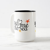 Sie, ich und die Seekaffee-Tasse Zweifarbige Tasse (Vorderseite Links)