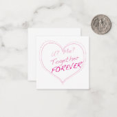 Sie? Ich? Zusammen für immer? Mitteilungskarte (Vorderseite/Rückseite Beispiel)