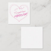 Sie? Ich? Zusammen für immer? Mitteilungskarte (Vorne/Hinten)