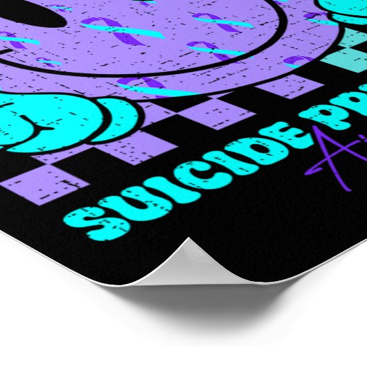 Sie Ihr Bewusstsein für Suizidprävention Aquamarin Poster (Ecke)