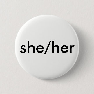 sie/ihr Pronomenknopf Button