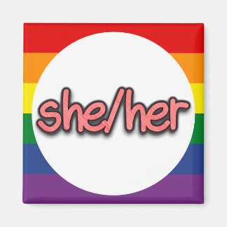 Sie/ihr Pronoun Magnet
