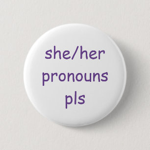sie/ihre Pronomina Button