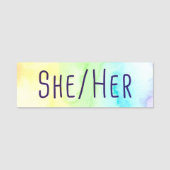 Sie ihre Pronomina Namensschild (Vorderseite)