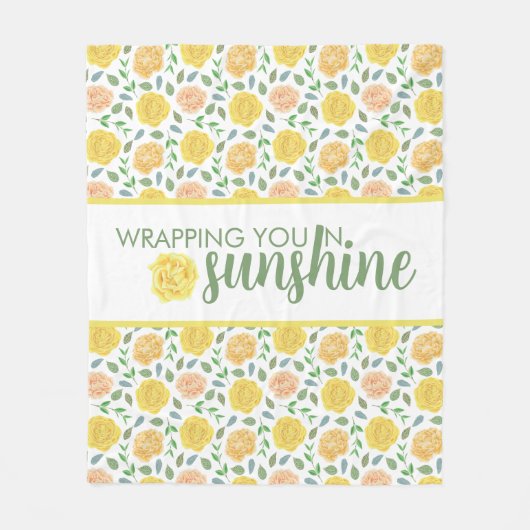 Sie in die sonnige Fleece Blanket wackeln (Vorderseite)