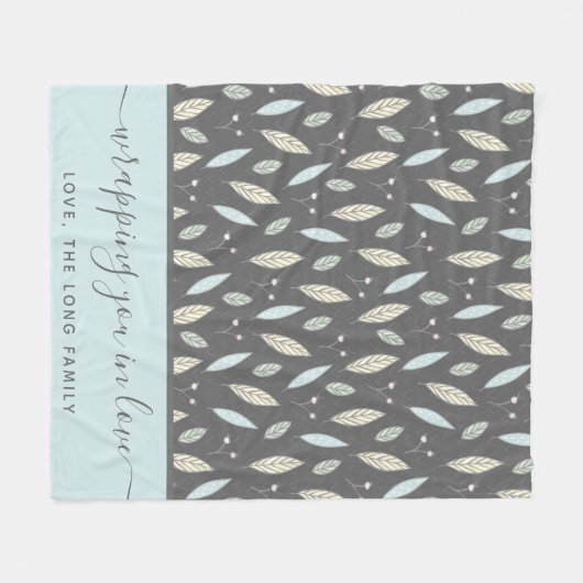 Sie in Liebe Fleece Blankon (Vorderseite (Horizontal))