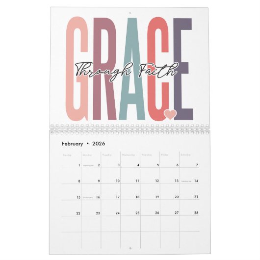 Sie inspiriert die motivierend Christliche Bibel Kalender (Feb 2026)