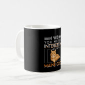 Sie interessant als Maine-Waschbär-Katzen-Inhaber Kaffeetasse (Vorderseite Links)