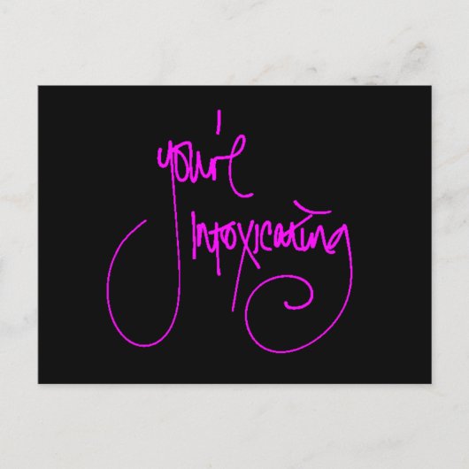 SIE INTOXIZIEREN CHEEKY FLIRTING REDEWENDUNGEN COM POSTKARTE (Vorderseite)