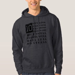 Sie ist 10   Die perfekte Frau Hoodie