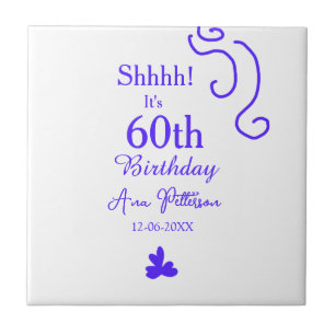 Sie ist 60. Geburtstag hinzufügen Namen lila Spani Fliese