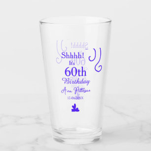 Sie ist 60. Geburtstag hinzufügen Namen lila Spani Glas